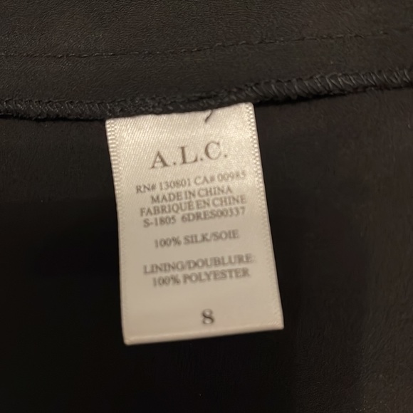 ALC Carlo Silk Mini Wrap Dress Balloon Sleeves Sz 8 - Picture 8 of 16